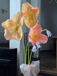 Premiumpakke - Lei 2 x 4 store papirblomster